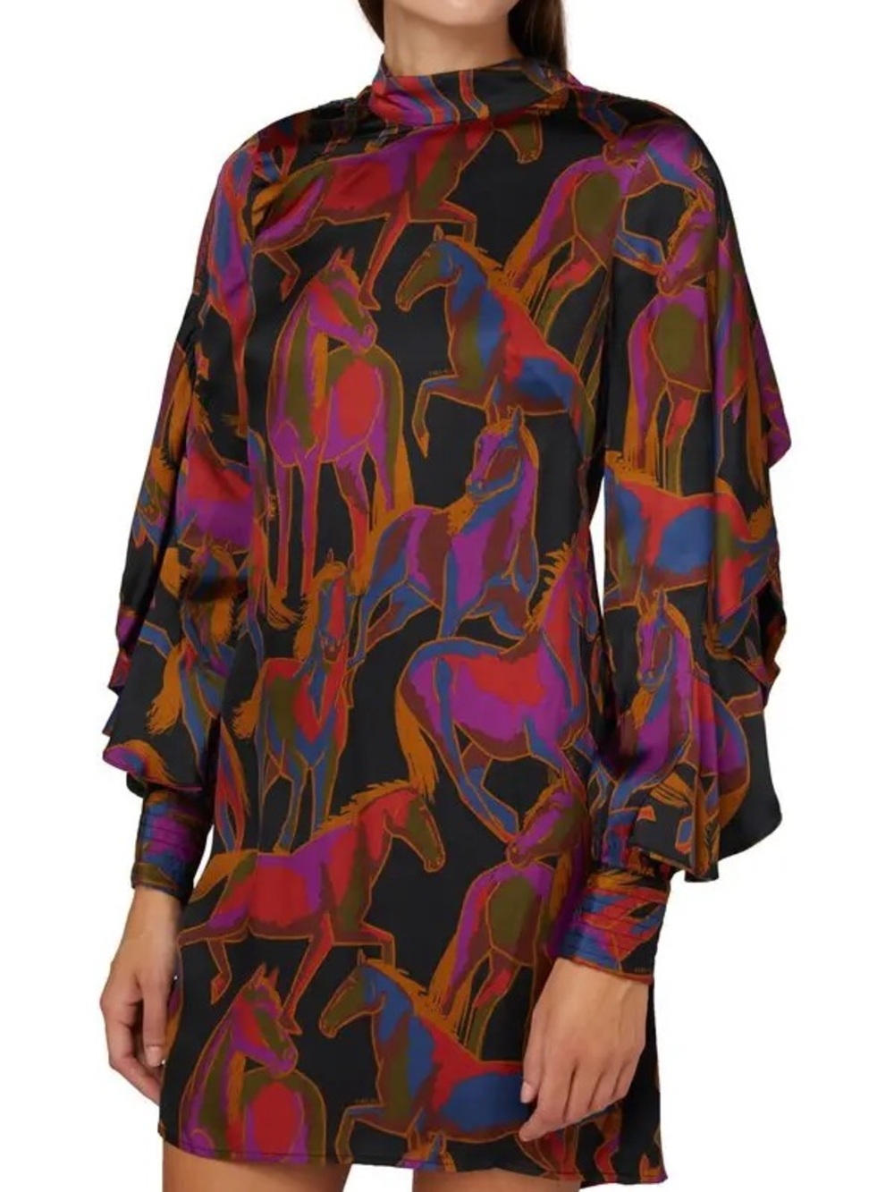 FARM RIO Wild Horses Backless Dress